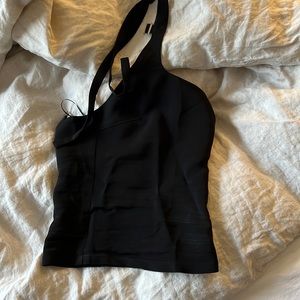 With Jean black buckle tank top XXS